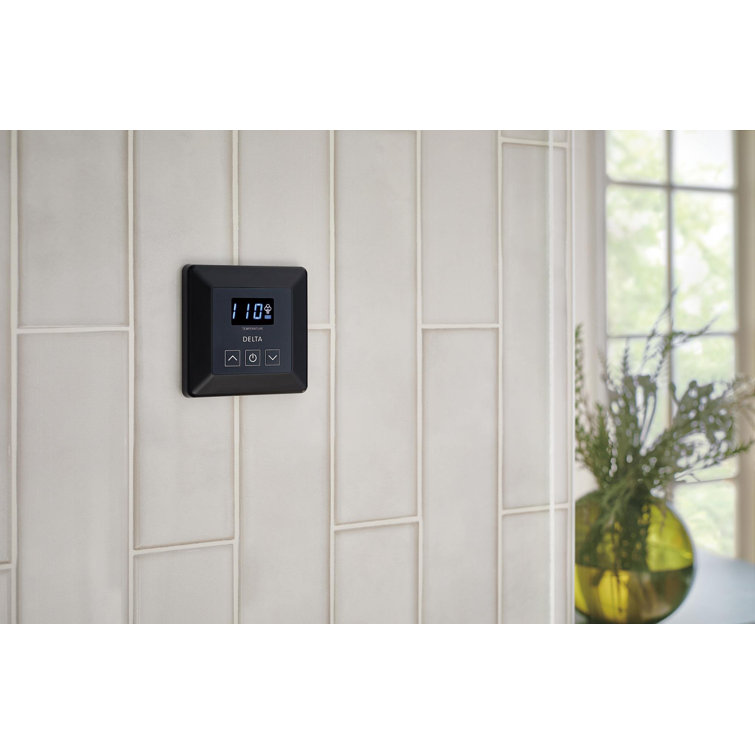 Matte Black 7.5kW Steam Shower Generator with Digital Control