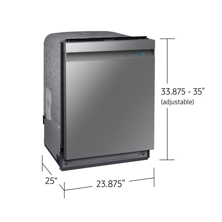 Stainless Steel Smart Built-In Dishwasher with Wi-Fi and 3 Racks