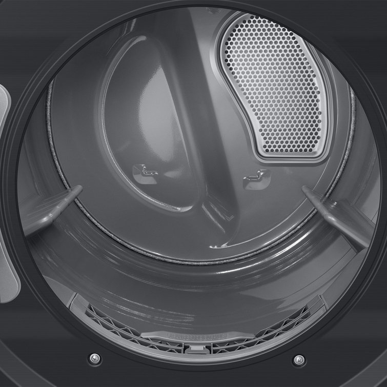 Brushed Black Stainless Steel Smart Gas Washer and Dryer Set