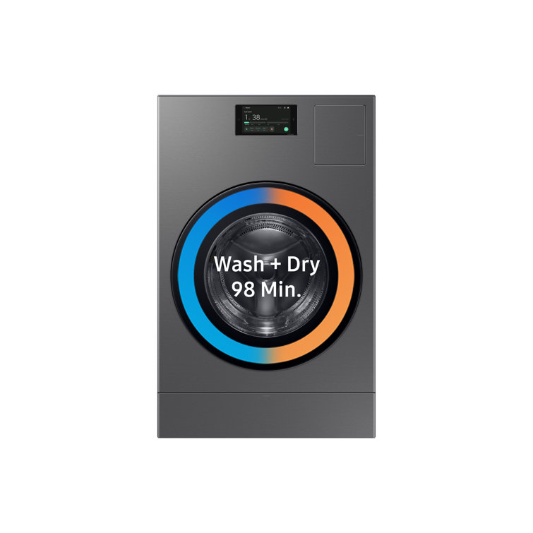 Dark Steel 5.3 cu. ft. Smart Front Load Washer Dryer Combo