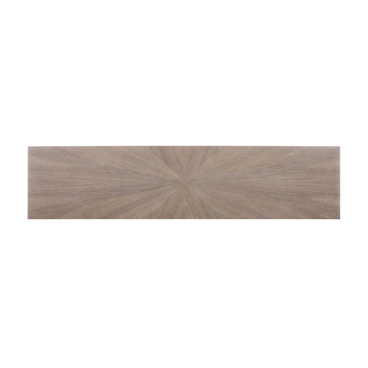 Driftwood Rectangular Wooden Console Table with Four Legs