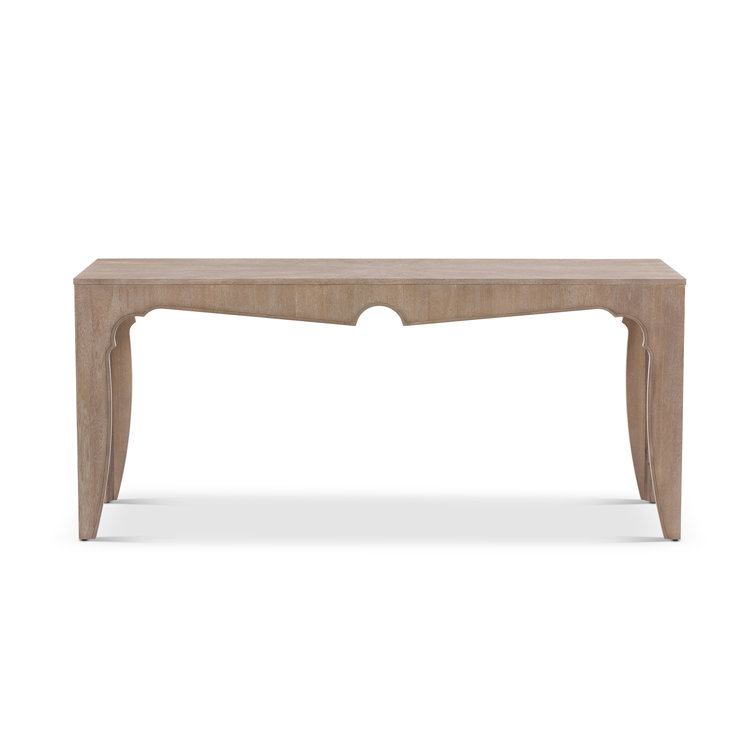 Driftwood Rectangular Wooden Console Table with Four Legs
