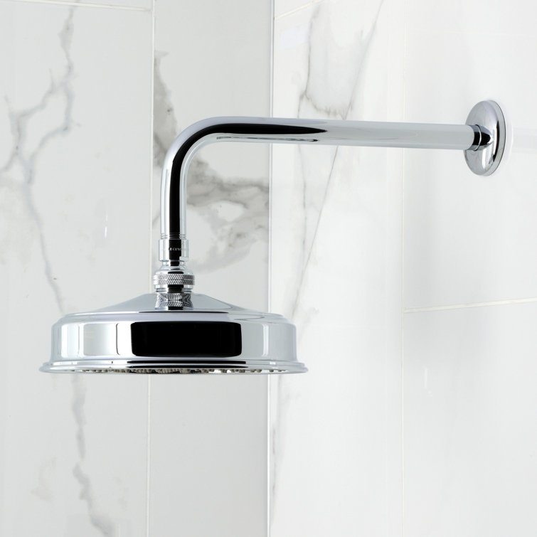 Polished Chrome Wall Mounted Rain Shower Faucet Set