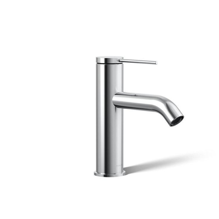 Polished Chrome Single-Handle Bathroom Sink Faucet
