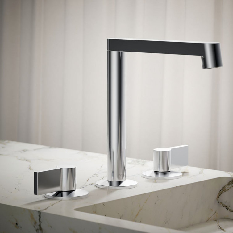 Polished Chrome Modern Lever Bathroom Sink Handles