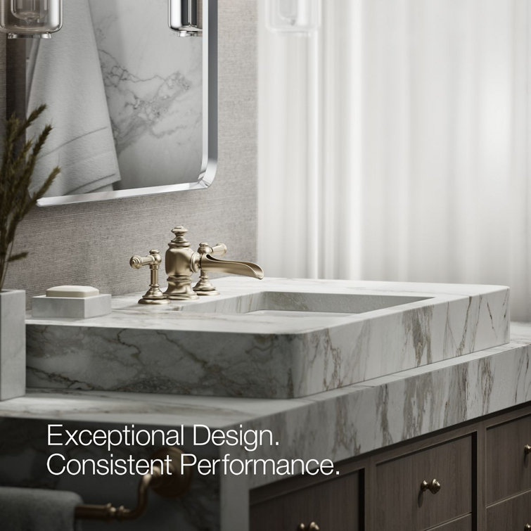 Artifacts Elegance Deck-Mounted Vibrant Brushed Bronze Bathroom Faucet