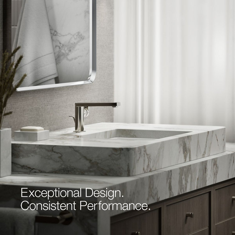 Vibrant Polished Nickel Single-Handle Bathroom Faucet