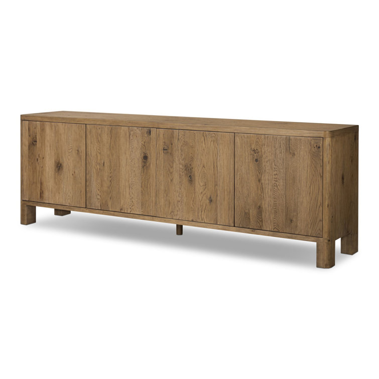 Noeline 94" Natural Oak Solid Wood Sideboard