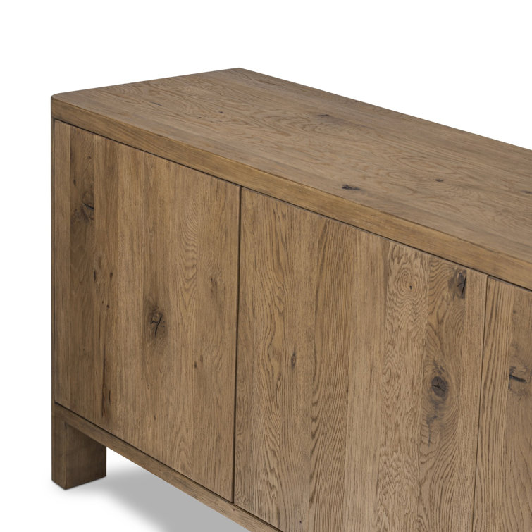 Noeline 94" Natural Oak Solid Wood Sideboard