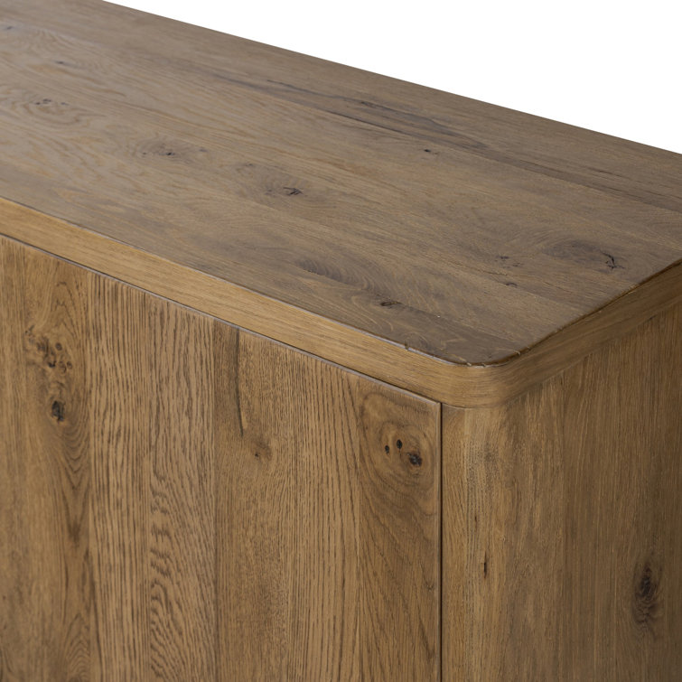 Noeline 94" Natural Oak Solid Wood Sideboard