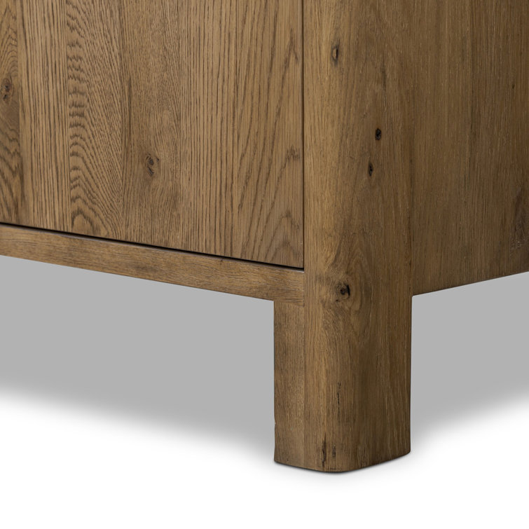 Noeline 94" Natural Oak Solid Wood Sideboard