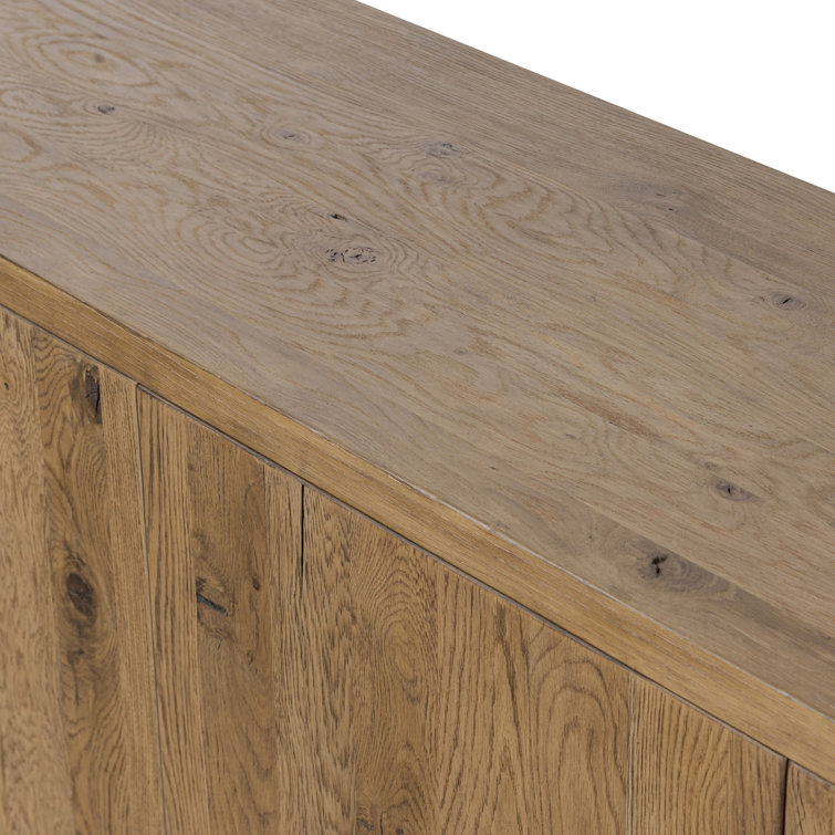 Noeline 94" Natural Oak Solid Wood Sideboard