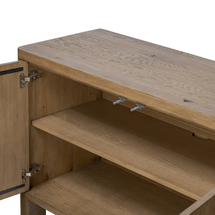 Noeline 94" Natural Oak Solid Wood Sideboard