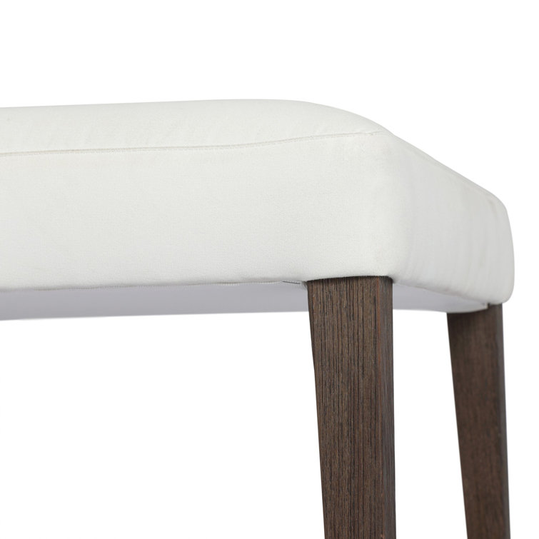 Arashi Salt and Saddle Brown Teak Dining Chair with Woven Back