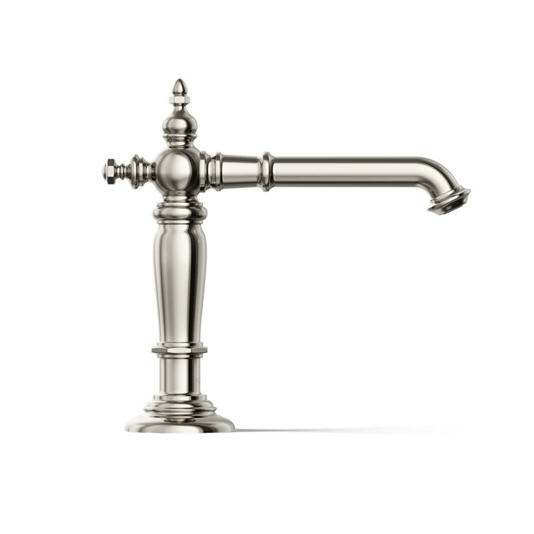 Artifacts Elegant Column 17'' Polished Nickel Bathroom Sink Spout
