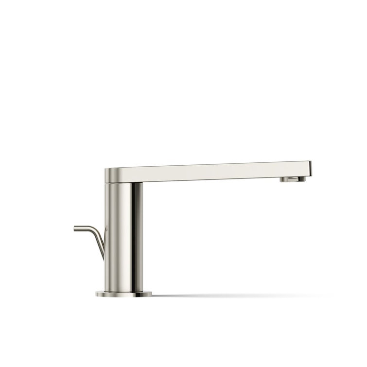 Vibrant Polished Nickel Single-Handle Bathroom Faucet
