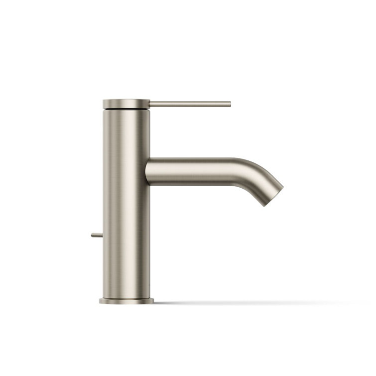 Components Brushed Nickel Single-Handle Low-Arc Bathroom Faucet