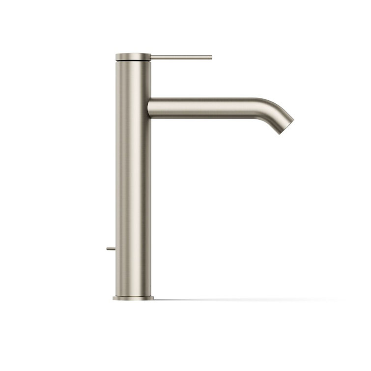 Elegant Vibrant Brushed Nickel Single-Handle Vessel Bathroom Faucet