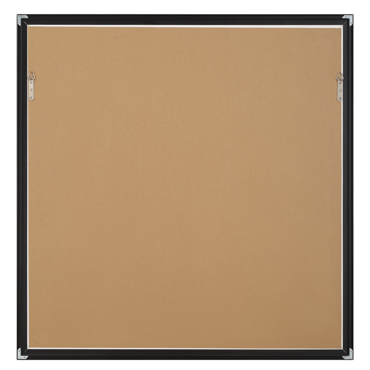 Neutral Abstract Framed Print with Black Wood Frame