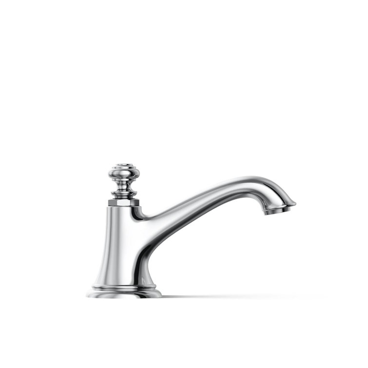 Polished Chrome Brass Bell Bathroom Sink Spout