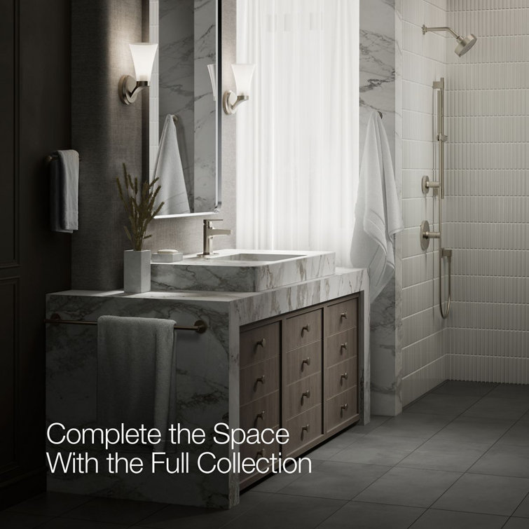 Taut Transitional Single-Handle Brushed Nickel Bathroom Faucet
