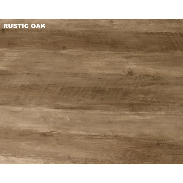 Rustic Oak L-Shaped Farmhouse Corner Desk with Drawer