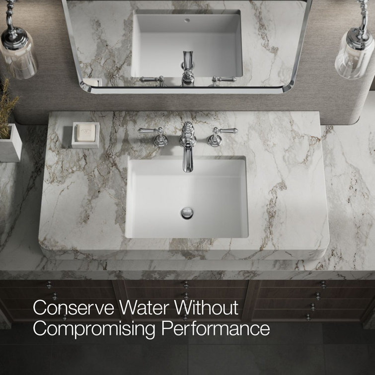 Artifacts Polished Chrome Widespread Bathroom Faucet with Touch Activation