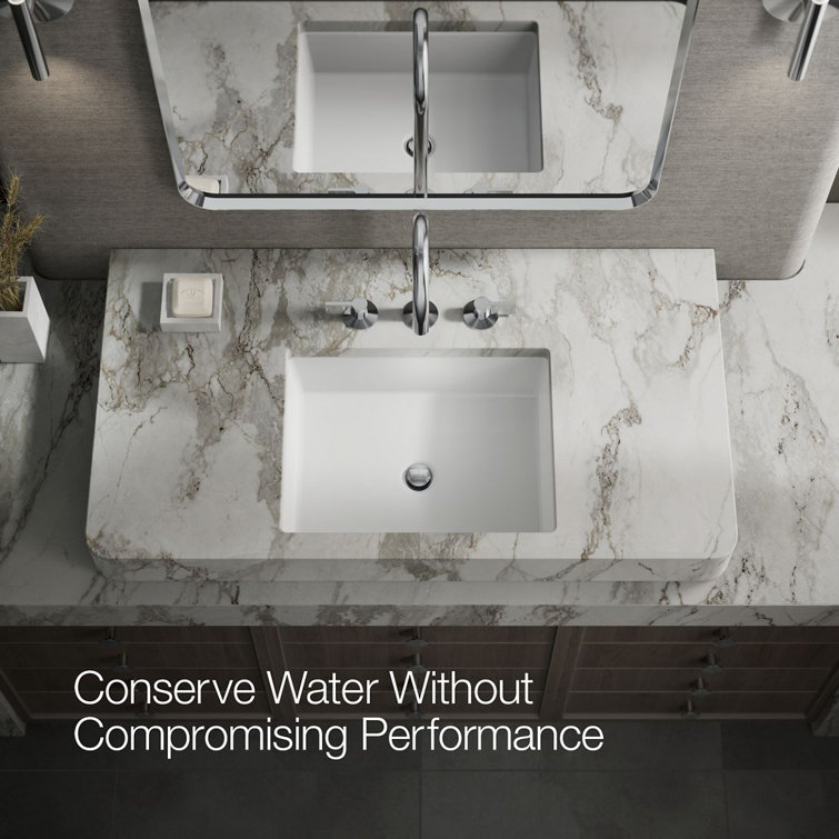Polished Chrome Modern Sink Faucet Spout with Laminar Flow Aerator