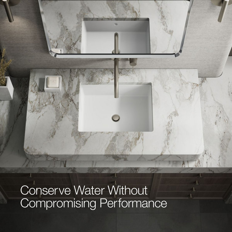 Brushed Nickel Wall-Mount Lever Bathroom Faucet
