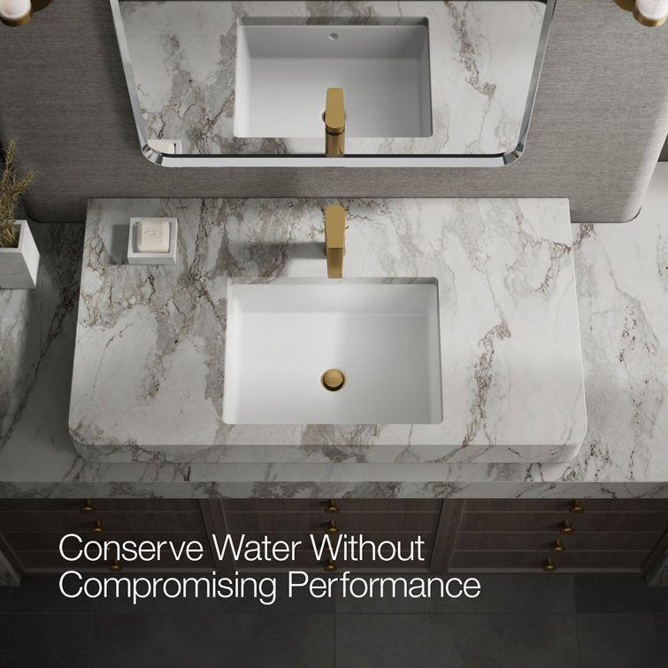 Vibrant Brushed Brass Single-Handle Bathroom Faucet