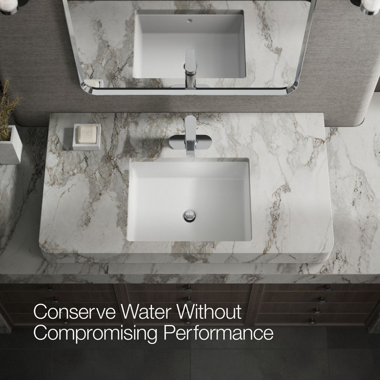 Polished Chrome Single-Handle Bathroom Faucet with Escutcheon