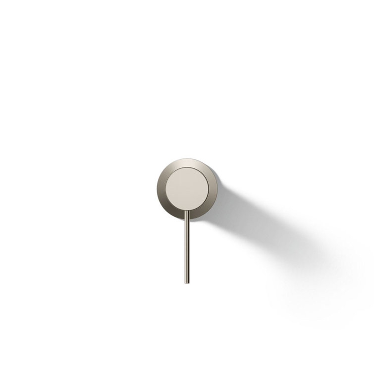 Brushed Nickel Wall-Mount Lever Bathroom Faucet