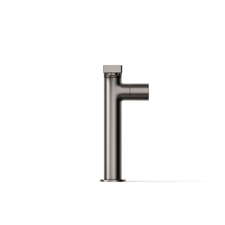 Vibrant Titanium Single-Handle Bathroom Faucet with Drain Assembly