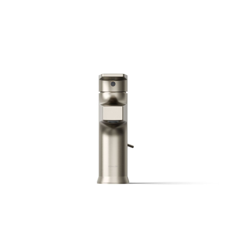 Taut Transitional Single-Handle Low-Arc Faucet in Vibrant Brushed Nickel