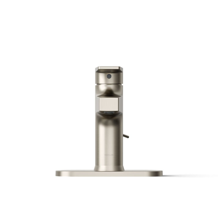 Taut Transitional Single-Handle Brushed Nickel Bathroom Faucet