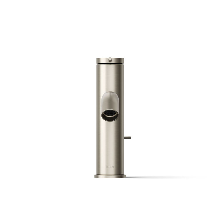 Components Brushed Nickel Single-Handle Low-Arc Bathroom Faucet