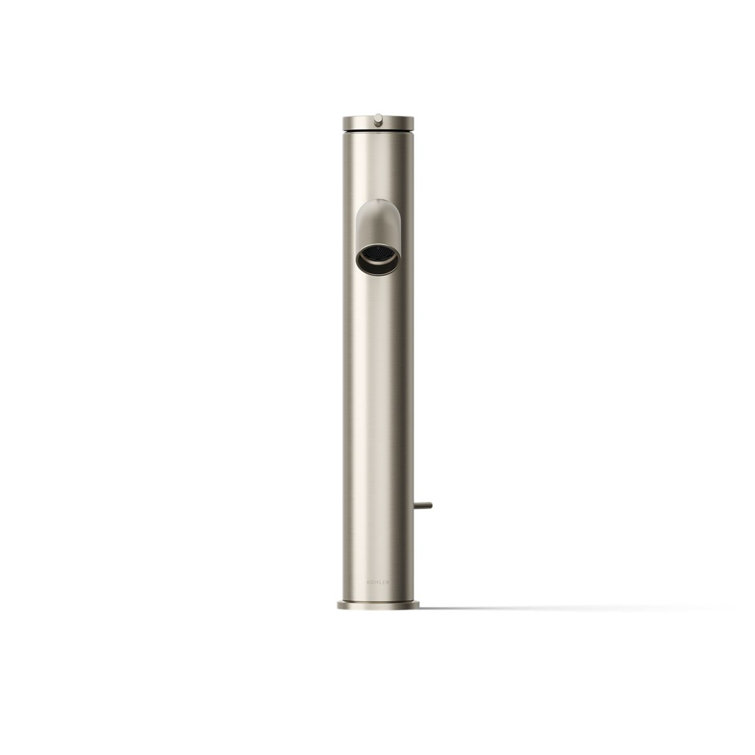 Elegant Vibrant Brushed Nickel Single-Handle Vessel Bathroom Faucet