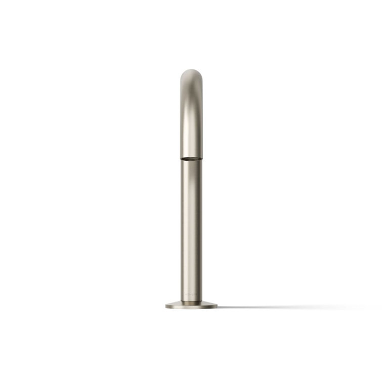 Vibrant Brushed Nickel Modern Bathroom Sink Spout 26.81"