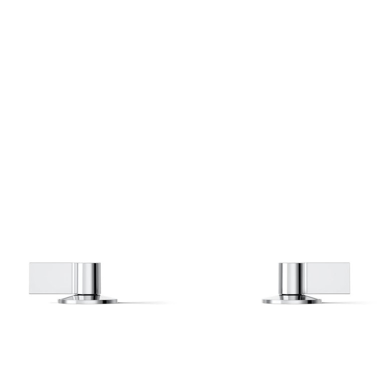Polished Chrome Modern Lever Bathroom Sink Handles