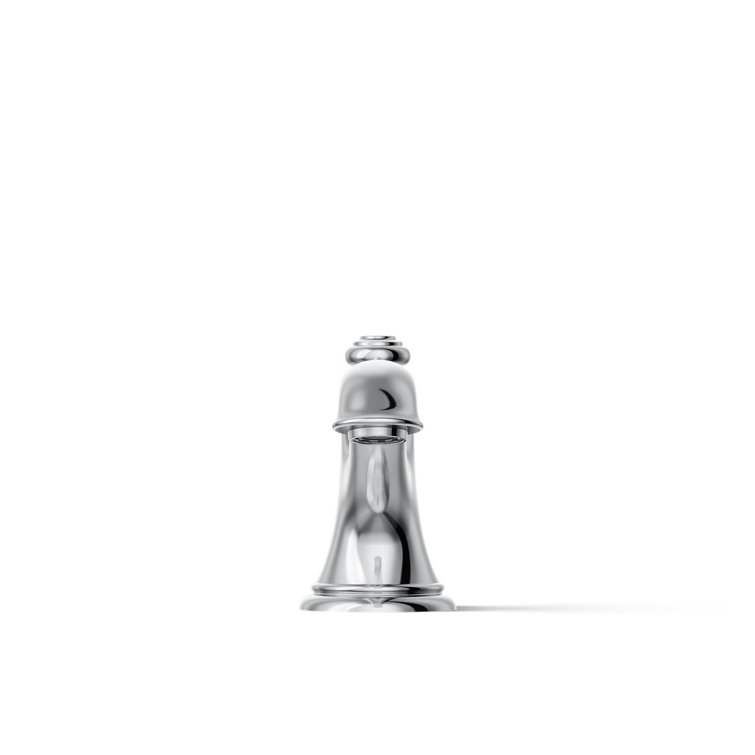 Polished Chrome Brass Bell Bathroom Sink Spout
