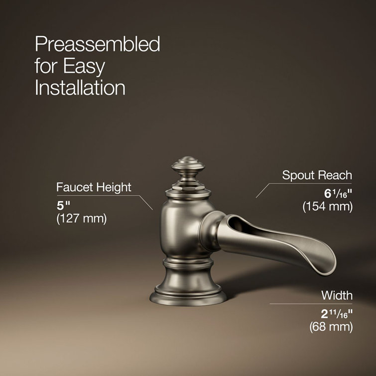 Artifacts Brushed Nickel Widespread Bathroom Faucet