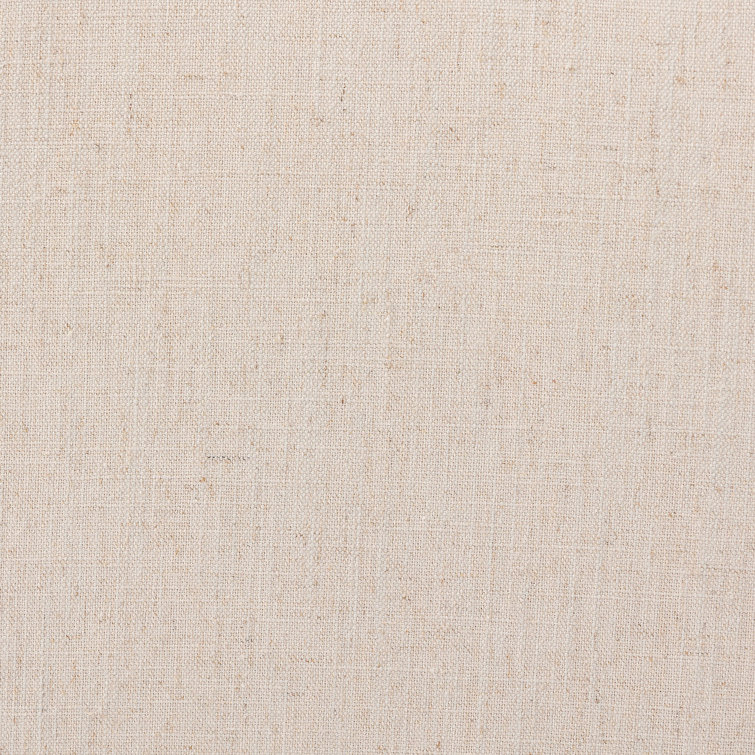 Natural Oak and Flax Backless Counter Stool