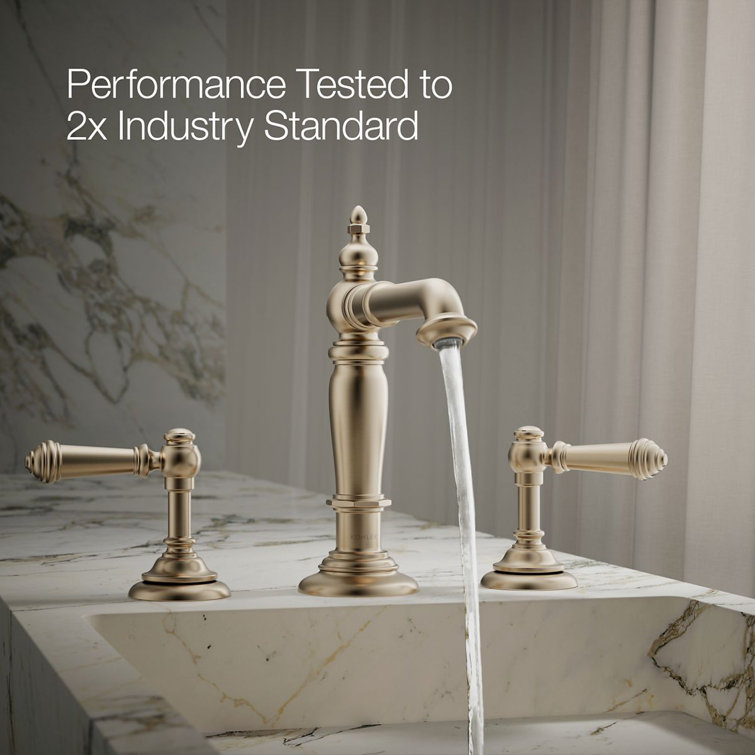 Elegant Vibrant Brushed Bronze Artifacts Bathroom Sink Spout