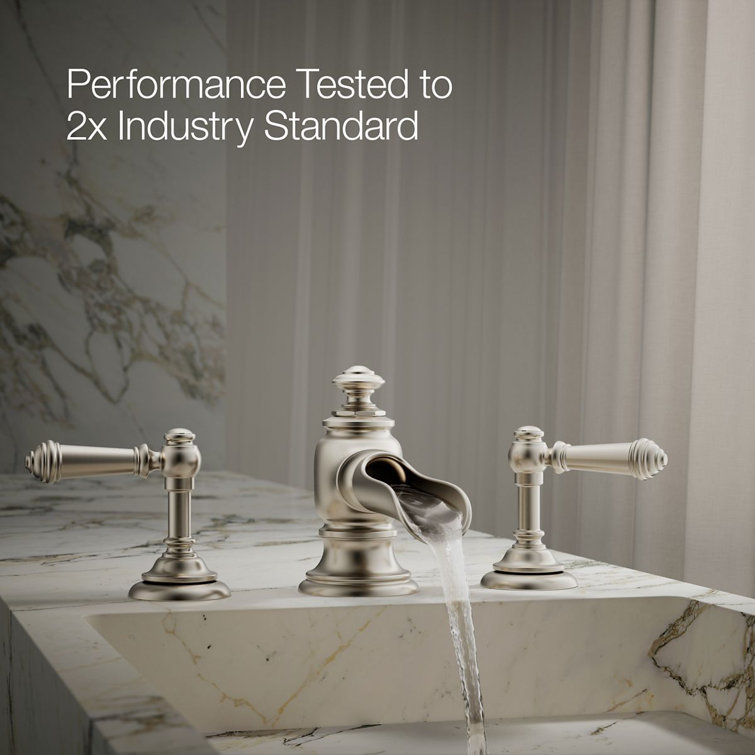 Artifacts Brushed Nickel Widespread Bathroom Faucet