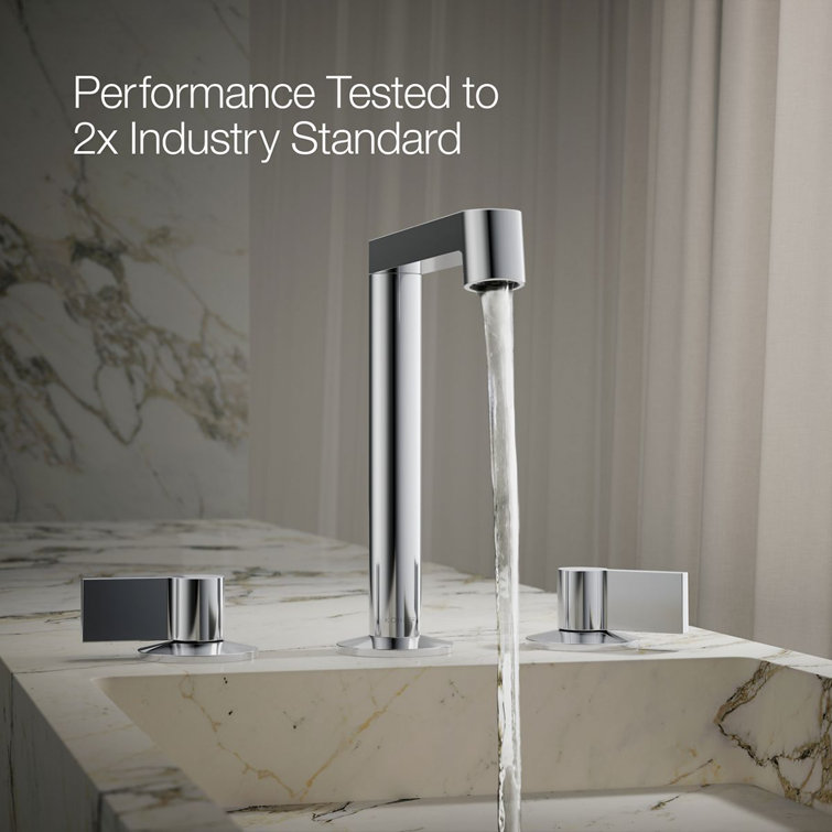 Polished Chrome Modern Lever Bathroom Sink Handles