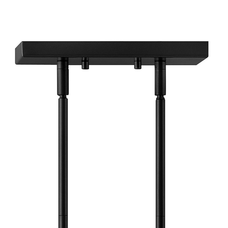 Twiggy Black Steel 8-Light Linear Chandelier