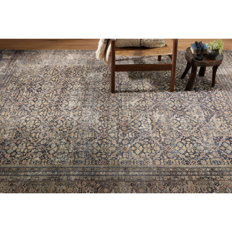 Morgan Denim and Multicolor Wool Area Rug 9'-6" x 13'-6"