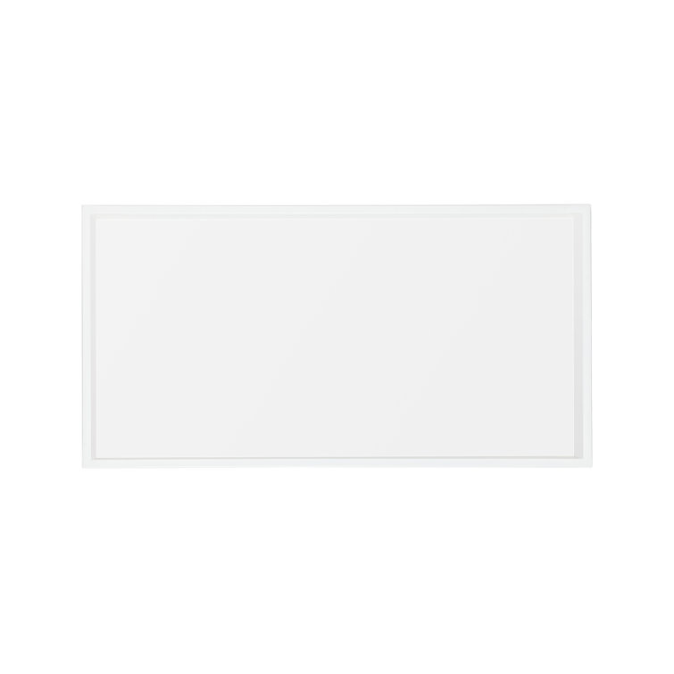 24.4" White Stainless Steel Rectangular Recessed Shower Niche