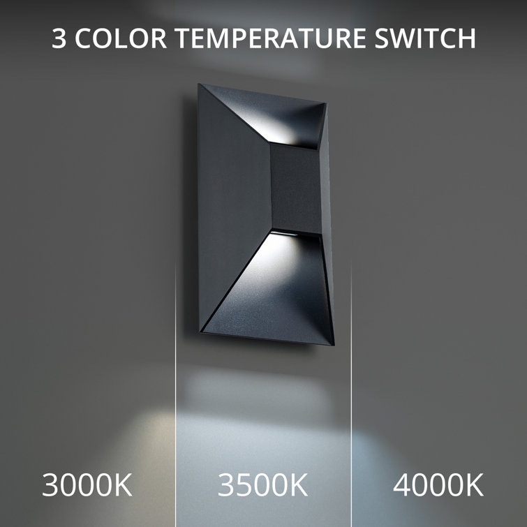 Maglev Dimmable Aluminum LED Flush Mount Sconce in Bronze and Black