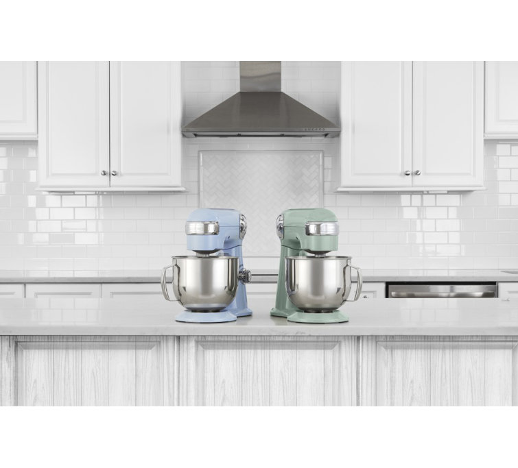 Arctic Blue 5.5 Quart Stainless Steel Bowl Stand Mixer with 12 Speeds